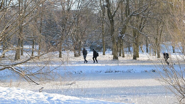 Įspėja: prieš lipant ant ledo pramogauti, palaukite bent 10 dienų, esant 10 laipsnių šalčiui