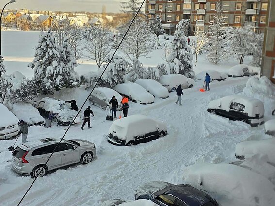 Itin gausiai prisnigta Plungėje