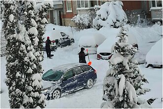 Itin gausiai prisnigta Plungėje