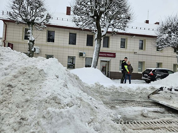 Sniego pusnys Kretingoje