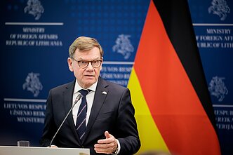 Визит главы МИД Германии Йоханна Вадефуля в Литву