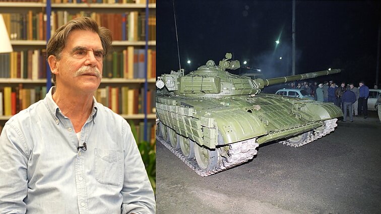 Sausio 13-ąją dokumentavęs JAV žurnalistas: mačiau, kaip tankas pervažiuoja vyrą