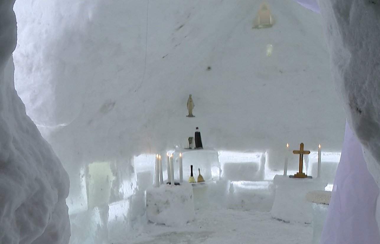 Snow-and-ice church in Kaunas District