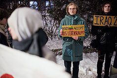 Prie JAV ambasados įvyko protestas dėl Vašingtono veiksmų Venesueloje Prie JAV ambasados įvyko protestas dėl Vašingtono veiksmų Venesueloje