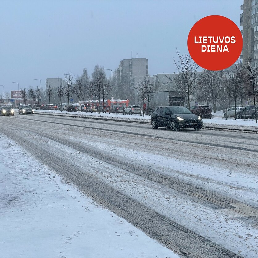 Miglė Kalinauskaitė, Dėl sniego vairuotojams tenka atsisakyti įprasto važiavimo greičio