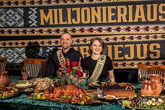 Tadas Vidmantas filmo „Milijonieriaus jubiliejus“ premjeroje