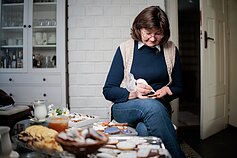 Birutė Rainienė ir jos meduoliai Birutė Rainienė ir jos meduoliai