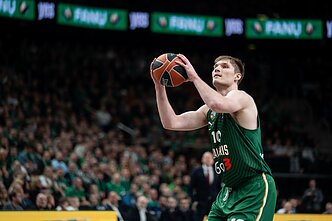 Ąžuolas Tubelis. Eurolyga: Kauno „Žalgiris“ – Belgrado „Crvena Zvezda“