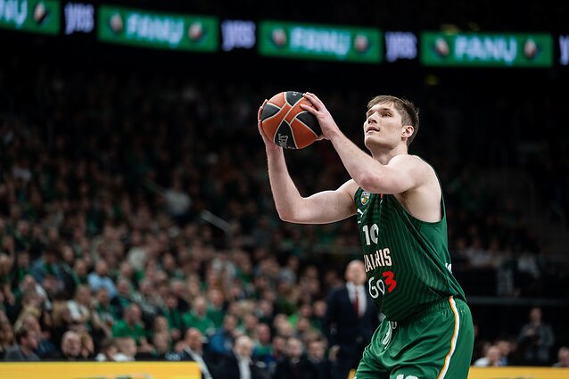 Ąžuolas Tubelis. Eurolyga: Kauno „Žalgiris“ – Belgrado „Crvena Zvezda“