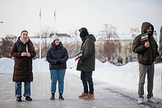 Demonstruotojai Katedros aikštėje palaiko masinius Irano protestus prieš Islamo respublikos vyriausybę. Demonstruotojai Katedros aikštėje palaiko masinius Irano protestus prieš Islamo respublikos vyriausybę.