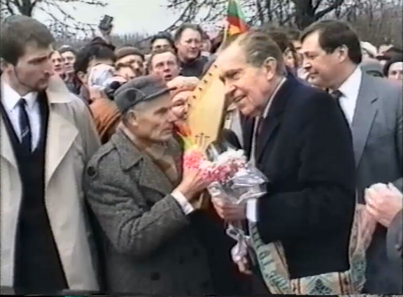 The visit by Richard Nixon to Lithuania.