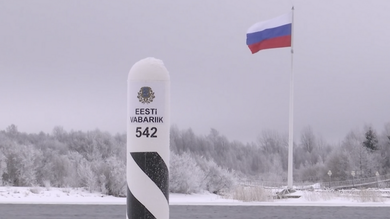Estonia-Russian border. Estonia-Russian border.