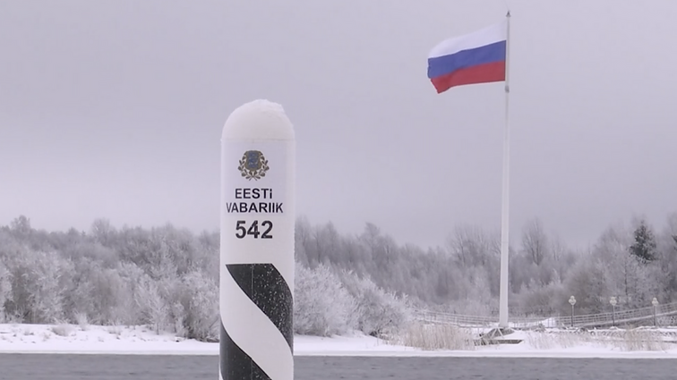 Estonia-Russian border. Estonia-Russian border.