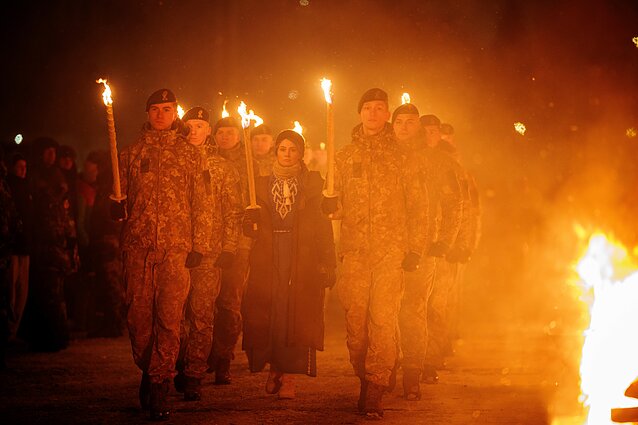 Sausio 13-osios atminimo laužai Nepriklausomybės aikštėje prie Seimo 2026-aisiais