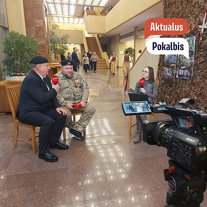 Linas Ladiga ir Evgenas Dykyj.