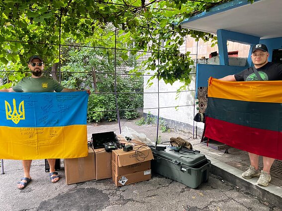 Kariai Ukrainoje su įranga, įsigyta už akcijos „Radarom!“ paramą