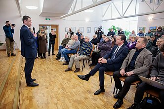 Remigijus Žemaitaitis apsilankė Lazdijuose