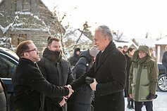 Gitanas Nausėda Kapčiamiestyje Gitanas Nausėda Kapčiamiestyje