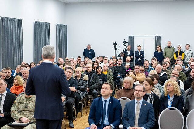 Gitanas Nausėda Kapčiamiestyje Gitanas Nausėda Kapčiamiestyje