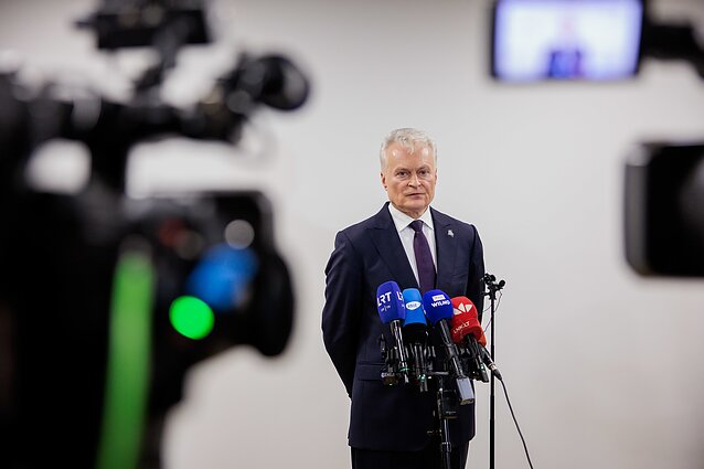 President Gitanas Nausėda in Kapčiamiestis President Gitanas Nausėda in Kapčiamiestis