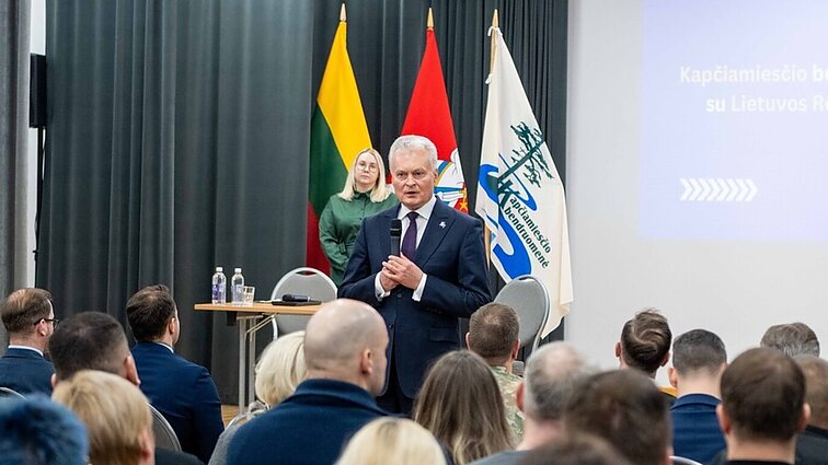 Su Kapčiamiesčio gyventojais susitikęs Nausėda: išgirdau žmones, kuriems skauda