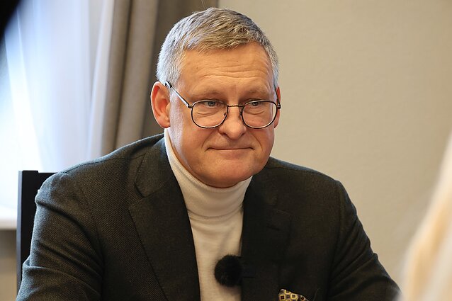 Jelgavos ledo skulptūrų festivalio organizatoriai. M. Buškevičius
