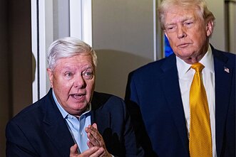 Lindsey Grahamas ir Donaldas Trumpas Lindsey Grahamas ir Donaldas Trumpas