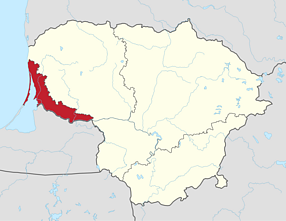 Part of Lithuania Minor, the Klaipėda Region, within modern Lithuania