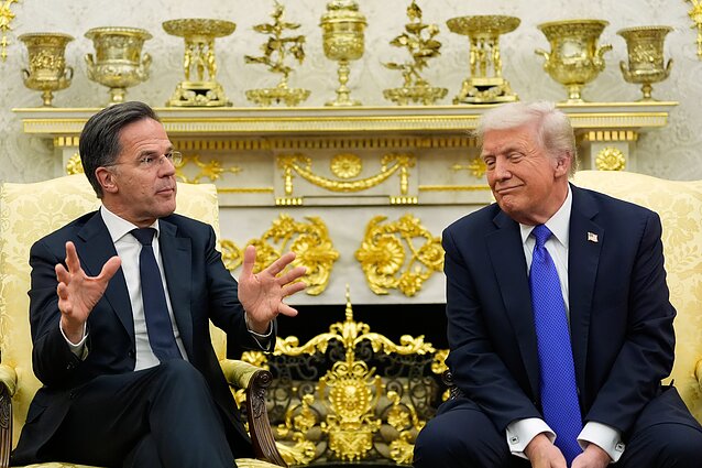 Markas Rutte ir Donaldas Trumpas Markas Rutte ir Donaldas Trumpas