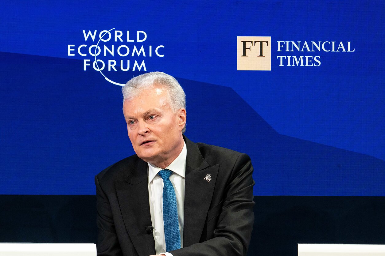 Gitanas Nausėda in Davos Gitanas Nausėda in Davos