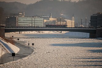 Neries upę sukaustė ledas (2026 m.)