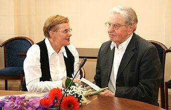 Viktorija Daujotytė, Justinas Marcinkevičius