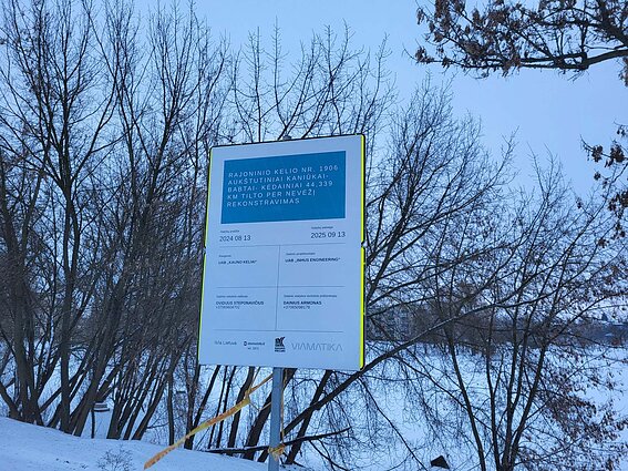 Kėdainiuose – nebaigta tilto rekonstrukcija