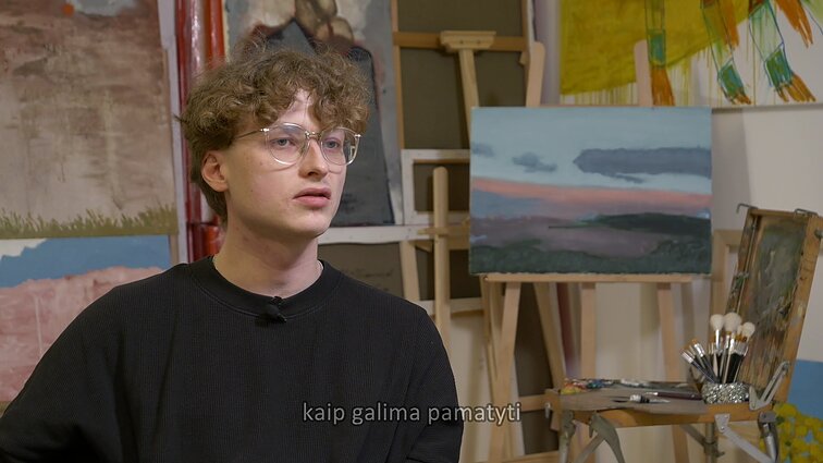 Studiją Lietuvoje įrengęs ukrainietis Antonas moko dailės: „Man tai – lūžio momentas”