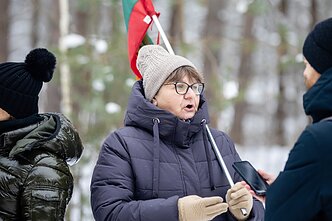 A protest rally against a military training ground in Kapčiamiestis