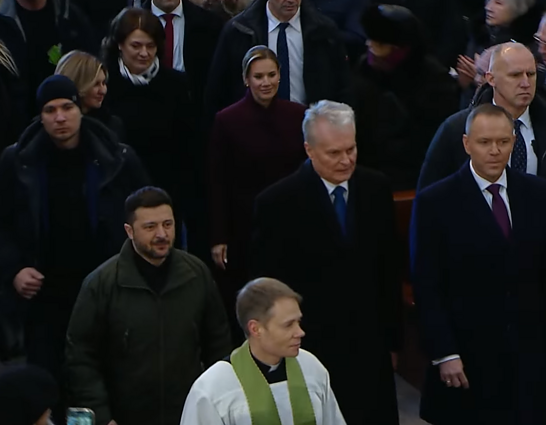 Wołodymir Zełenski, Gitanas Nausėda i Karol Nawrocki
