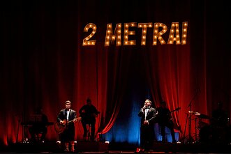 Dueto „2 Metrai“ koncerto akimirka