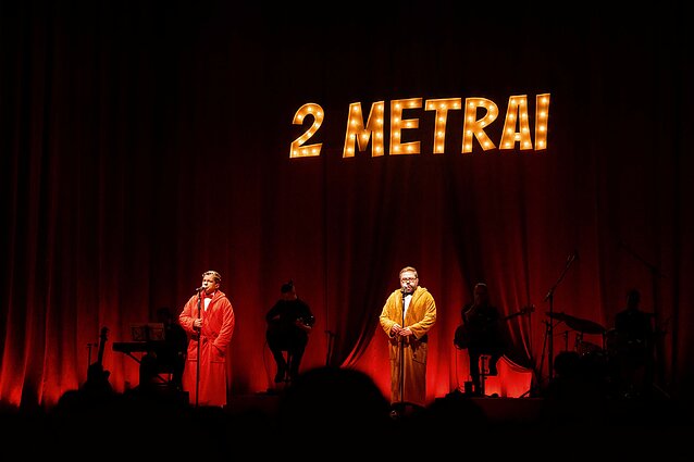 Dueto „2 Metrai“ koncerto akimirka