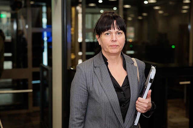 Į posėdį renkasi koalicinė taryba. Indrė Kižienė