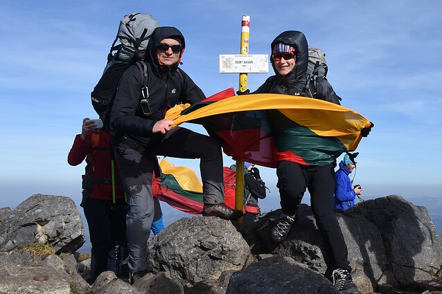 Kartu su žmona Ingrida kopiant Mala Fatra kalnuose Kartu su žmona Ingrida kopiant Mala Fatra kalnuose