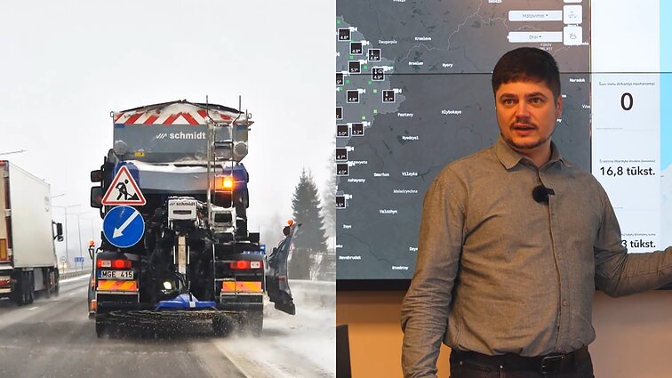 Už kelių valymą atsakingos įstaigos atstovai: negalime ištirpinti visų snaigių akimirksniu