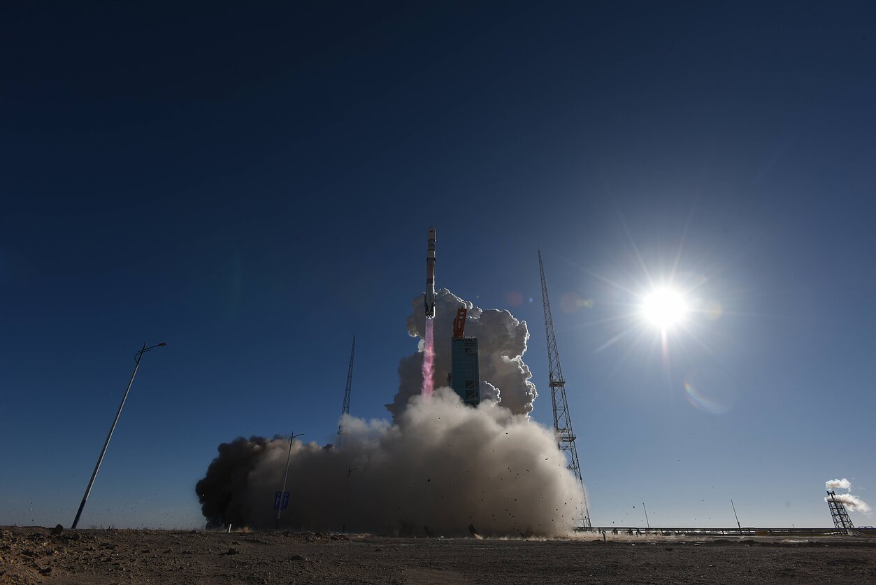 The Zhuque-3 rocket launch from the Dongfeng commercial space innovation pilot zone in China on December 3, 2025