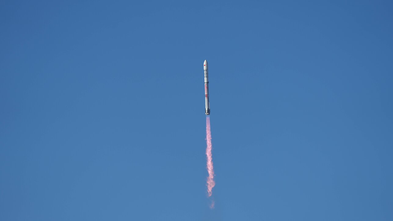 The Zhuque-3 rocket launch from the Dongfeng commercial space innovation pilot zone in China on December 3, 2025