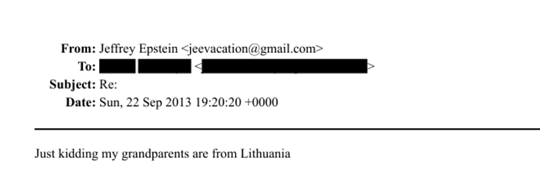 J. Epsteino susirašinėjimas