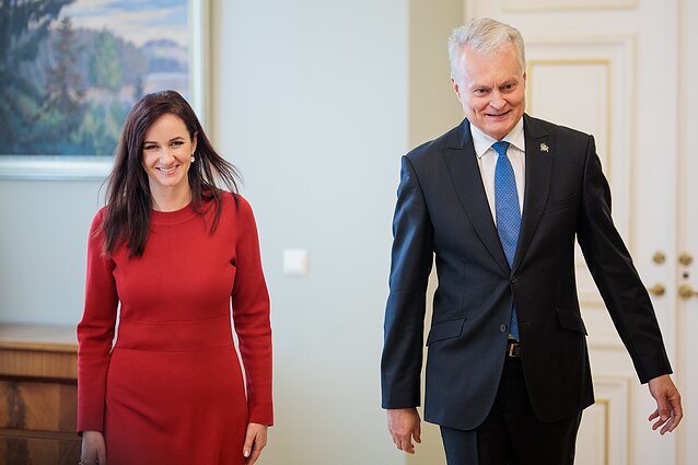 Inga Ruginienė ir Gitanas Nausėda