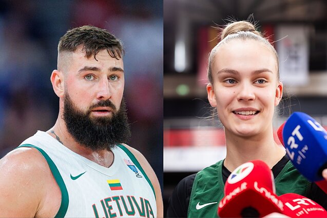Jonas Valančiūnas, Justė Jocytė Jonas Valančiūnas, Justė Jocytė