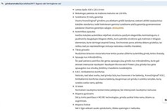 Pardavėjo tinklapyje pateikiama informacija apie grindų dangą
