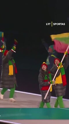 Olimpinių žaidynių atidarymo ceremonijoje – Lietuvos delegacija