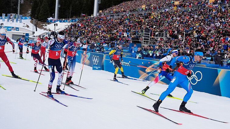 2026 m. Žiemos olimpinės žaidynės. Biatlonas. Mišri estafetė. Dalyvauja Lietuvos rinktinė