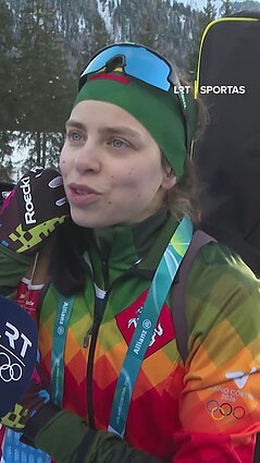 Olimpinėse debiutavusi Traubaitė apie sunkumus trasoje ir puikią atmosferą